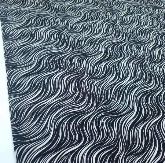 Kılcal Viskon Kumaş siyahkrem