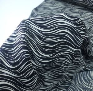 Kılcal Viskon Kumaş siyahkrem