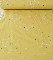 Takım Yıldızları Poplin Kumaş sarı