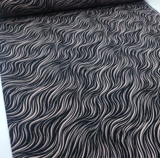 Kılcal Viskon Kumaş siyahsomon