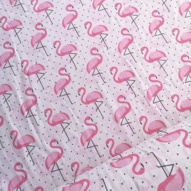Flamingo Müslin Kumaş