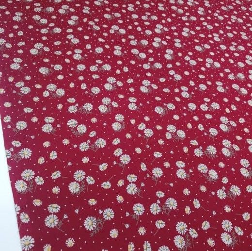 Papatya Viskon Kumaş kırmızı