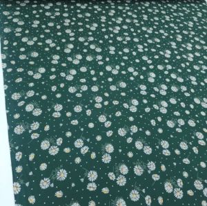 Papatya Viskon Kumaş yeşil