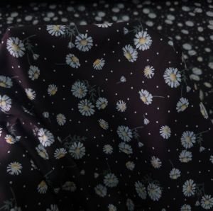 Papatya Viskon Kumaş kahverengi