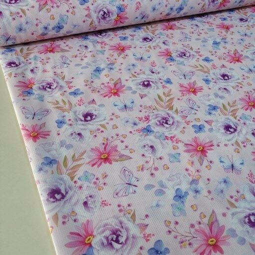 Bahar Çiçekleri Raşel Kumaş pembe