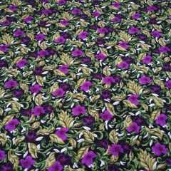 Yapraklar Divitin Pazen Kumaş mor