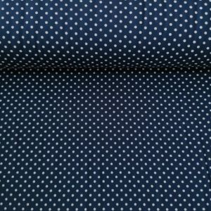 Puanlı Viskon Kumaş lacivert