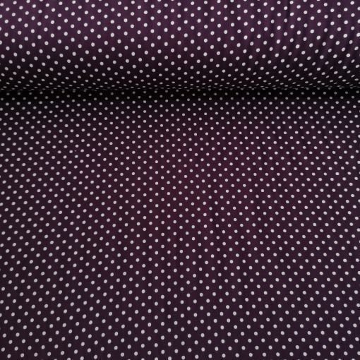 Puanlı Viskon Kumaş mor