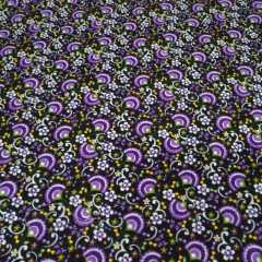 Yelpaze Çiçekleri Divitin Pazen Kumaş mor