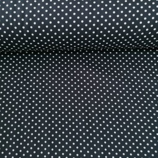 Puanlı Viskon Kumaş siyah