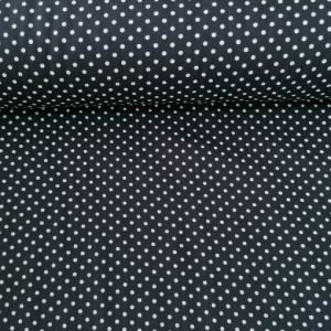 Puanlı Viskon Kumaş siyah