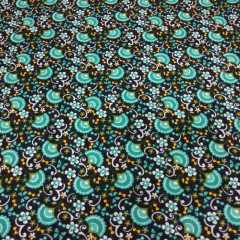 Yelpaze Çiçekleri Divitin Pazen Kumaş yeşil