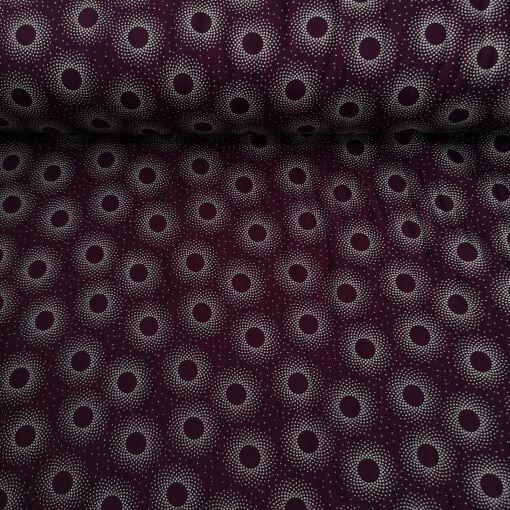 Daireler Viskon Kumaş mor