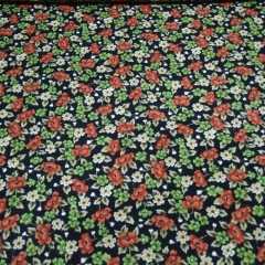 Bahar Çiçekleri Pazen Kumaş kahverengi