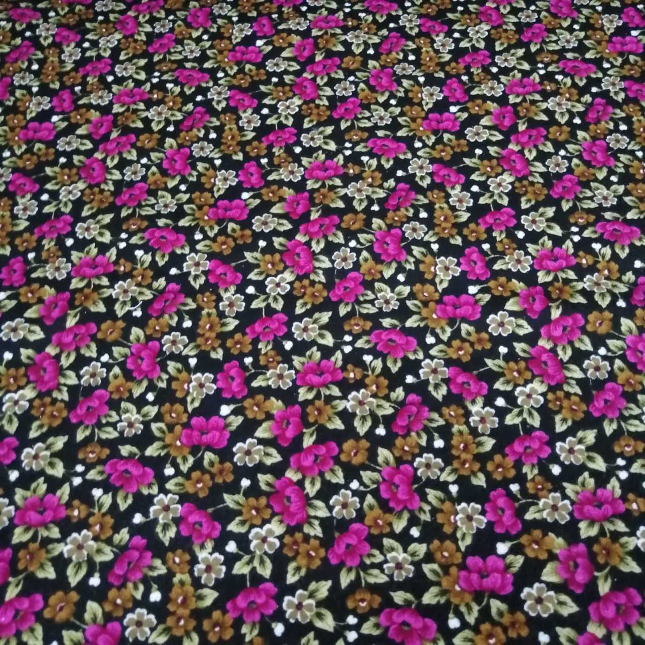 Bahar Çiçekleri Pazen Kumaş pembe