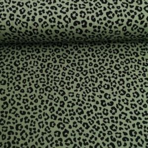 Minik Leopar Viskon Kumaş yeşil