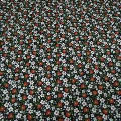 Kibar Çiçekler Divitin Pazen Kumaş kahverengi