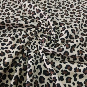 Leopar Süprem Penye Kumaş