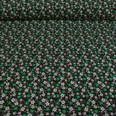Kibar Çiçekler Divitin Pazen Kumaş yeşil