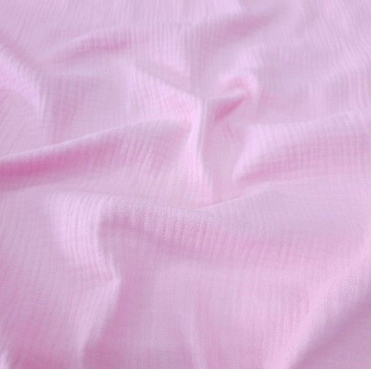 Pembe Çift Katlı Müslin Kumaş