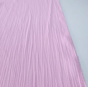 Pembe Çift Katlı Müslin Kumaş