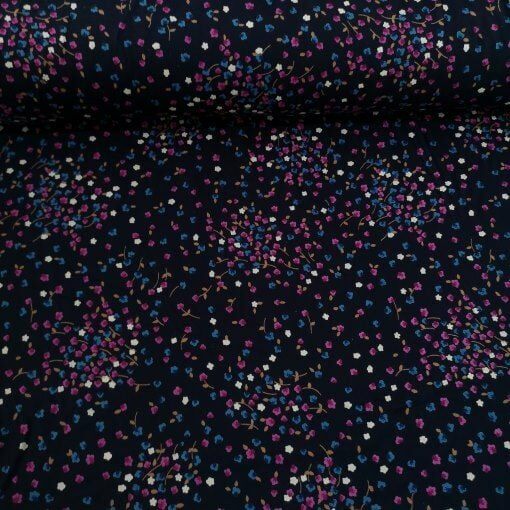 Lavanta Viskon Kumaş lacivert