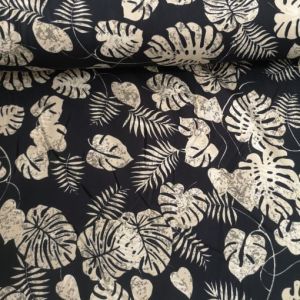 Modern Palmiye Viskon siyah