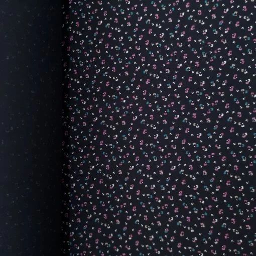 Minik Menekşe Viskon Kumaş pembe