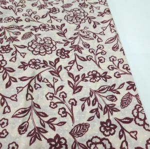 Bordo Sarmaşık Vual Kumaş