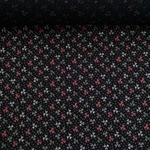 Güzel Çiçekler Viskon Kumaş kırmızı