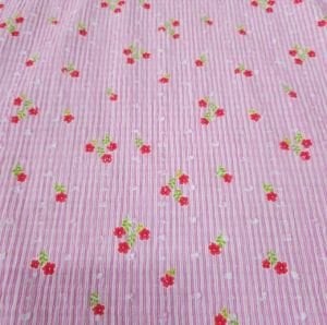 Çıtır Pembe Gofre Kumaş