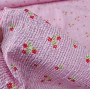 Çıtır Pembe Gofre Kumaş