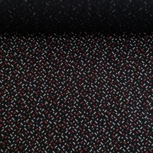 Çizgiler Vİskon Kumaş kırmızı