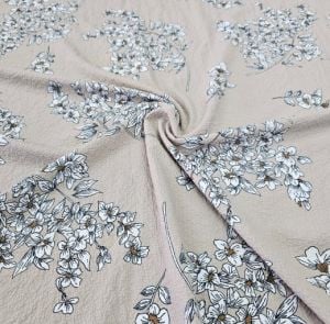 Buket Gofre Kumaş Bej