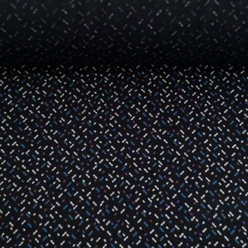 Çizgiler Vİskon Kumaş mavi