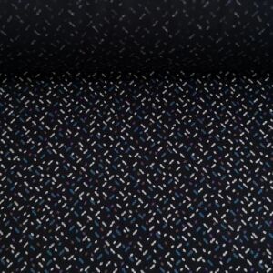 Çizgiler Vİskon Kumaş mavi