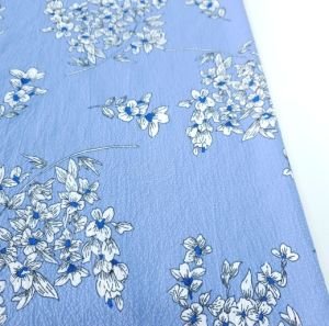 Buket Gofre Kumaş Mavi