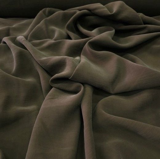 Modal Cupro Kumaş Kahverengi