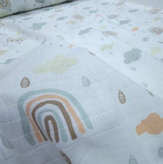 Soft Gökkuşağı Müslin Bezi