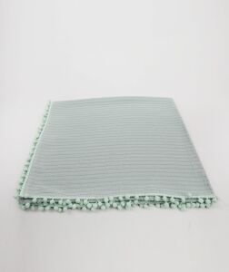 Örgü Pike Bebek Battaniyesi 100% Pamuk 110x100 ölçülerinde Yeşil