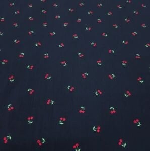 Çıtır Kirazlar Poplin Kumaş