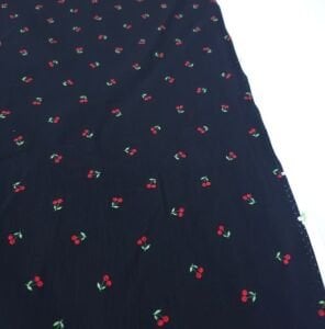 Çıtır Kirazlar Poplin Kumaş