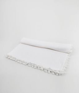 Örgü Pike Bebek Battaniyesi 100% Pamuk 110x100 ölçülerinde  Beyaz