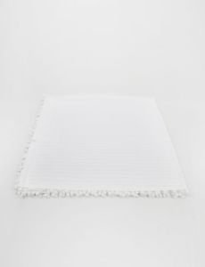 Örgü Pike Bebek Battaniyesi 100% Pamuk 110x100 ölçülerinde  Beyaz
