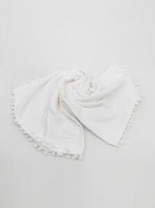 Örgü Pike Bebek Battaniyesi 100% Pamuk 110x100 ölçülerinde  Beyaz