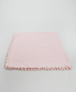 Örgü Pike Bebek Battaniyesi 100% Pamuk 110x100 ölçülerinde Pembe