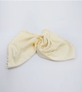 Örgü Pike Bebek Battaniyesi 100% Pamuk 110x100 ölçülerinde Sarı