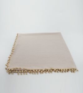 Örgü Pike Bebek Battaniyesi 100% Pamuk 110x100 ölçülerinde Sütlü Kahve