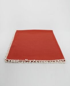 Örgü Pike Bebek Battaniyesi 100% Pamuk 110x100 ölçülerinde Kiremit