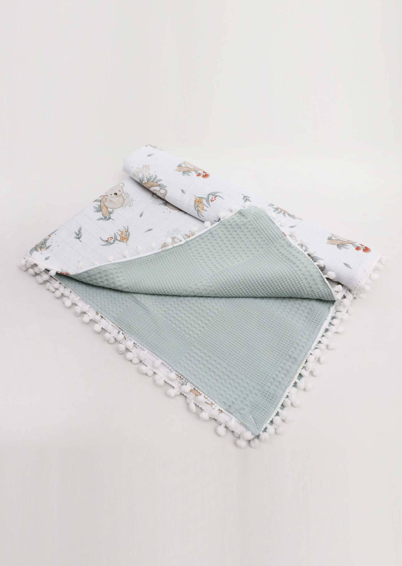 Müslin Pike Battaniye 100% pamuk 110x100 Ölçülerinde Bebek Battaniyesi